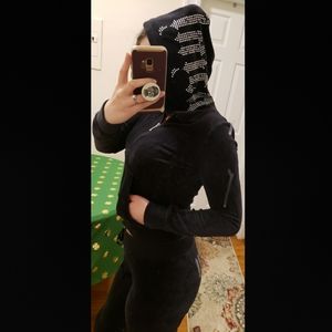 Juicy Couture Black Velour Tracksuit
